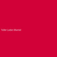 Toller Leder-Mantel