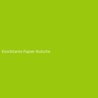 Exorbitante Papier-Rutsche