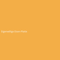Eigenwillige Eisen-Platte