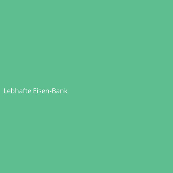 Lebhafte Eisen-Bank